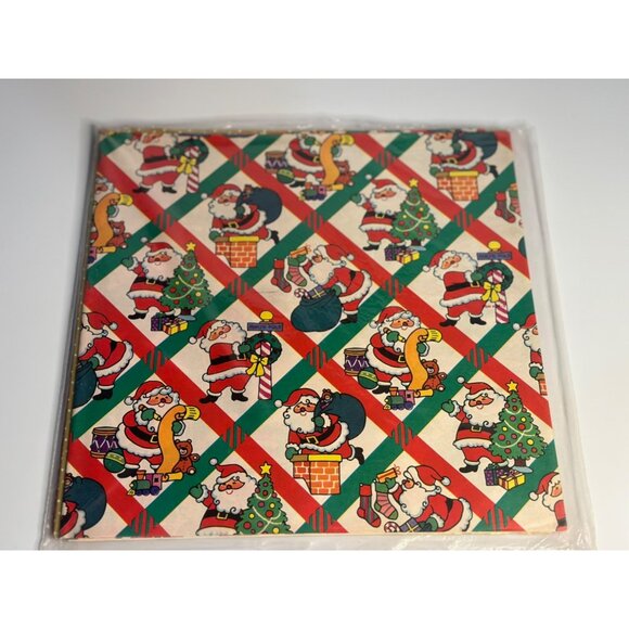 VTG Christmas Gift Wrap Set 20" X 30" 41.6 Sq Ft 10 Sheets 5 Designs Fox Valley - Picture 2 of 6